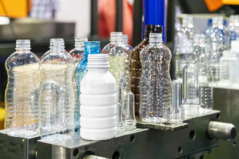 various-sample-transparent-plastic-bottle-other-color-preform-raw-material-place-metal-mold-manufacturing-process-261263876