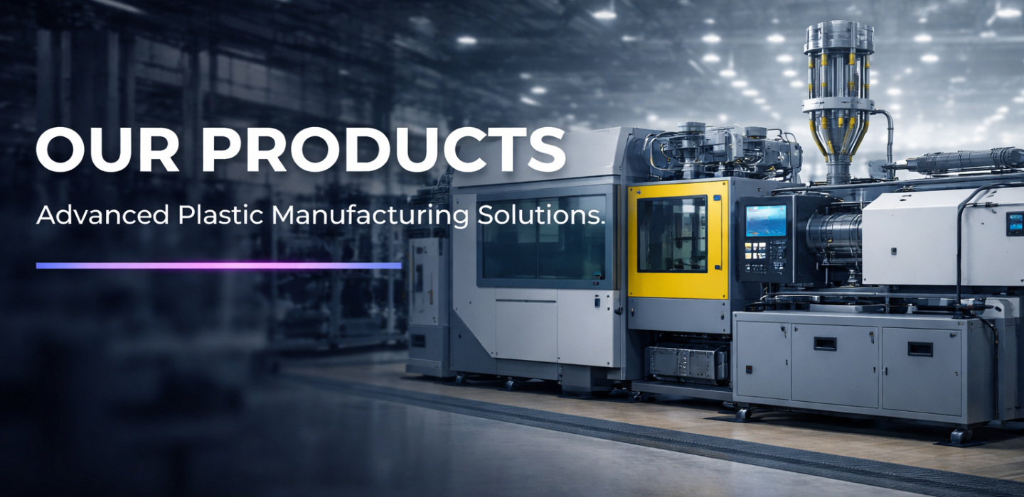 Injection molding machine in action